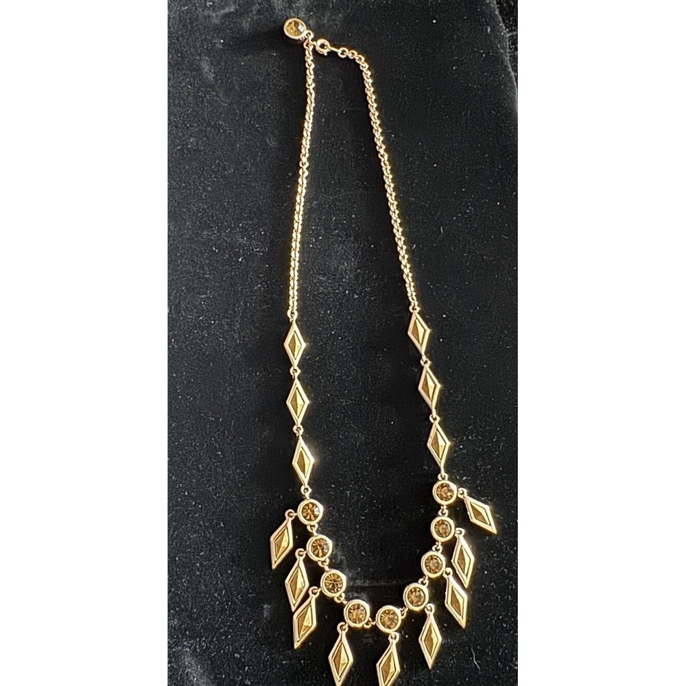 Marc By Marc Jacob's Rose Gold Bling Necklace Boho Glam Y2K Dangle Statement